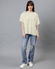 Ivory Women's Oversized Tshirt