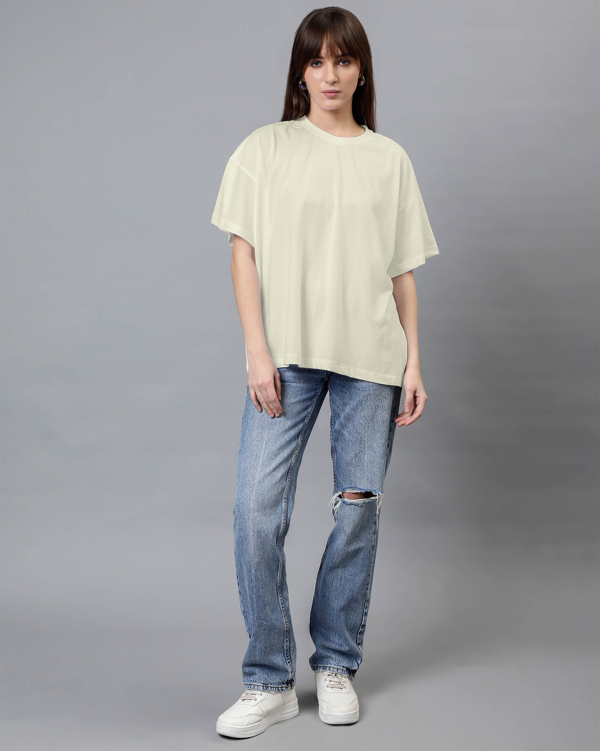 Ivory Women's Oversized Tshirt