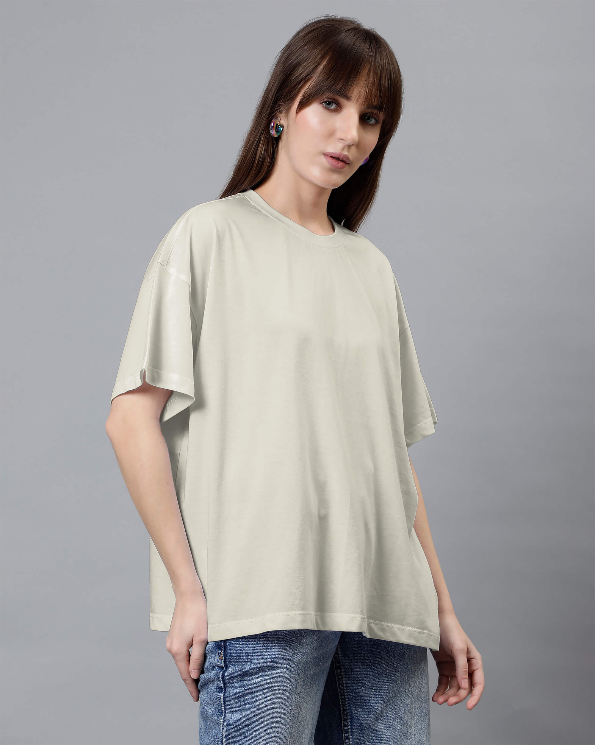 Ivory Women's Oversized Tshirt