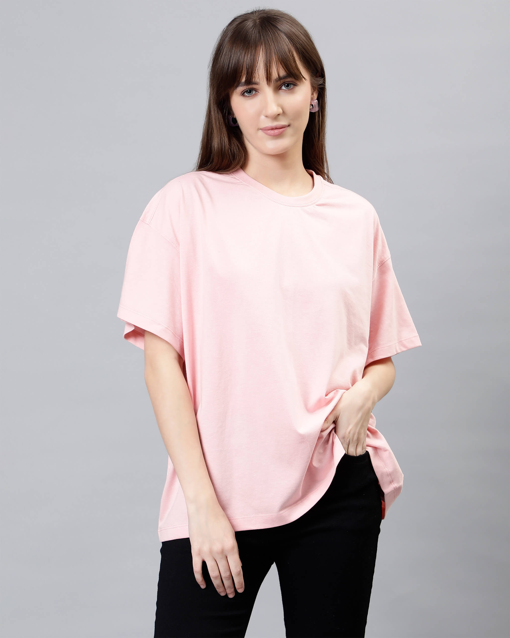 Pink Women's Oversized Tshirt