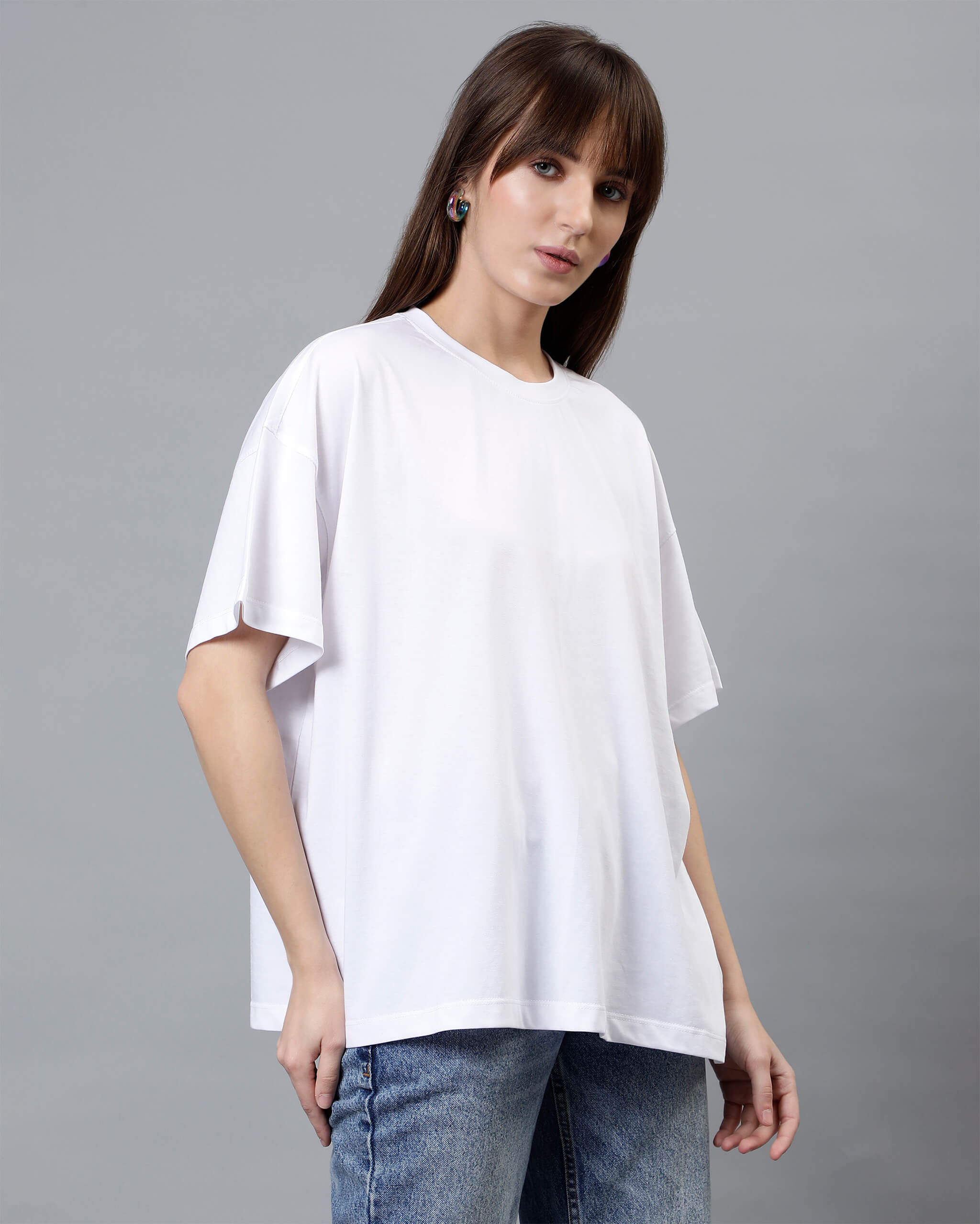 White Women's Oversized Tshirt