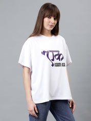 Ek Kaam Kar - White Women's Oversized Tshirt