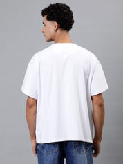 Ek Kaam Kar - White Oversized Men Tshirt