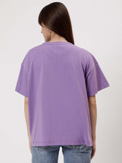 Ek Kaam Kar - Purple Women's Oversized Tshirt