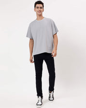Ash Grey Oversized Men Tshirt