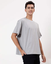 Ash Grey Oversized Men Tshirt