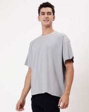 Ash Grey Oversized Men Tshirt