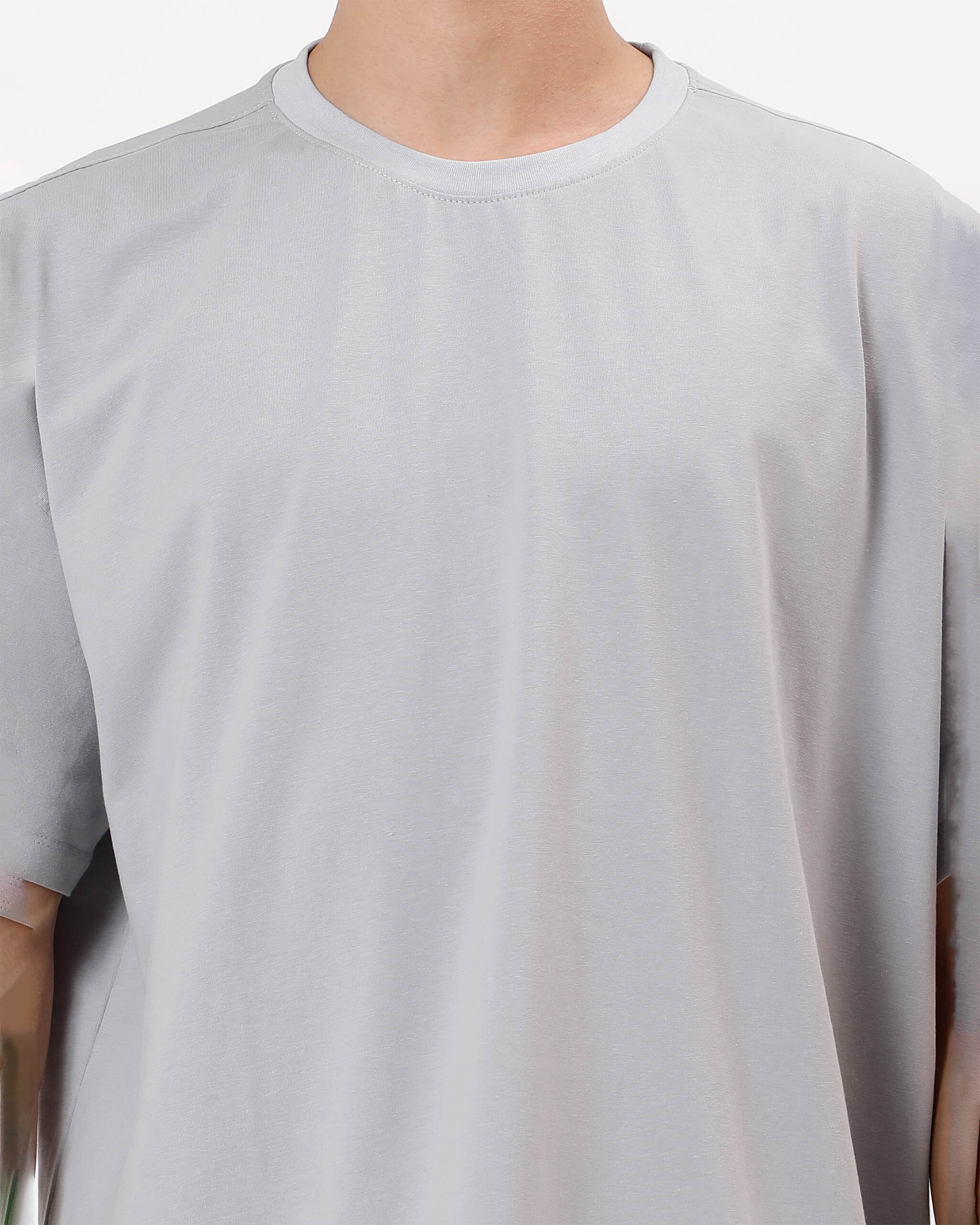 Ash Grey Oversized Men Tshirt