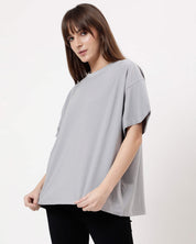 Ash Grey Women's Oversized Tshirt