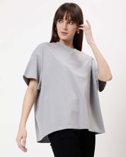 Ash Grey Women's Oversized Tshirt