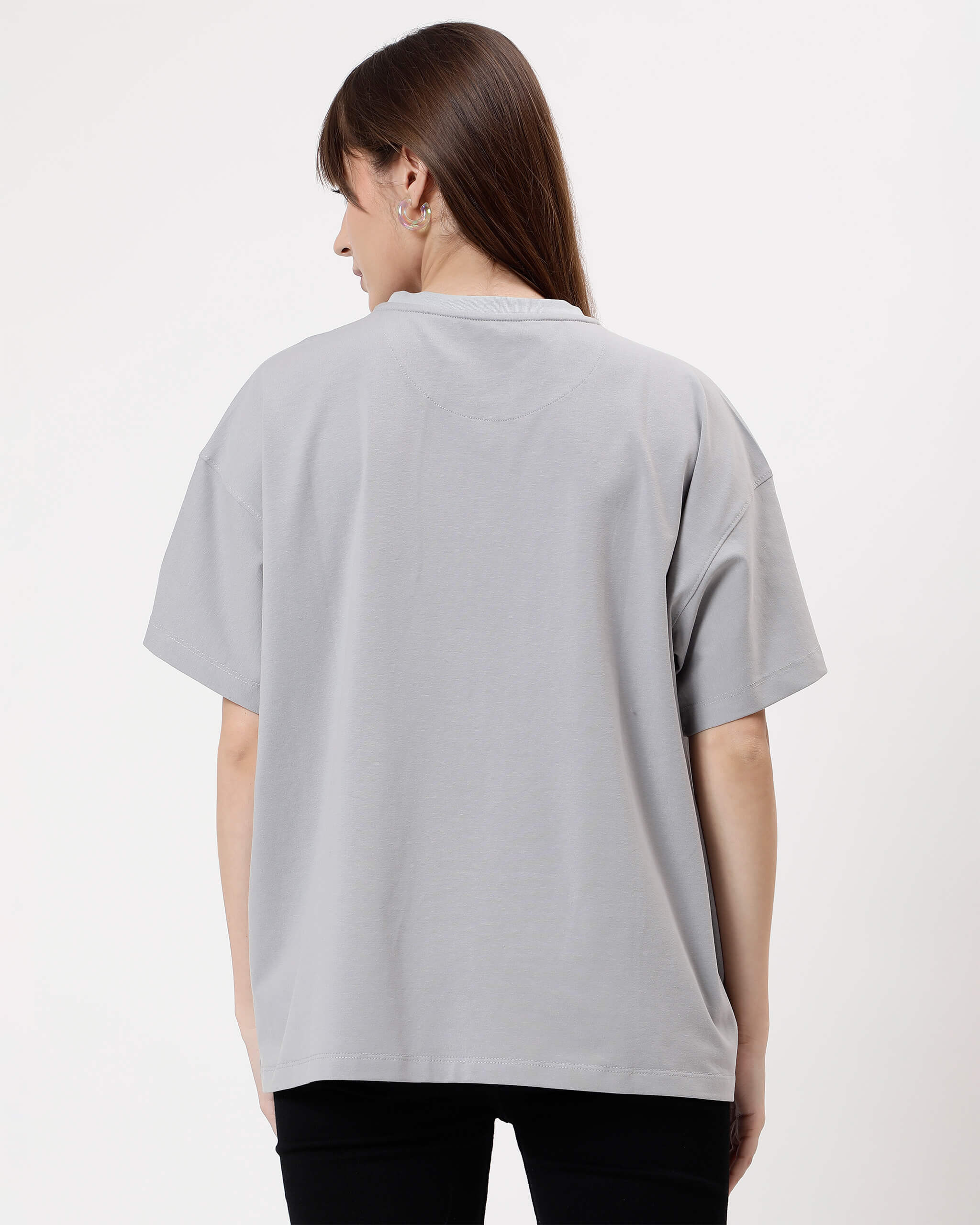 Ash Grey Women's Oversized Tshirt