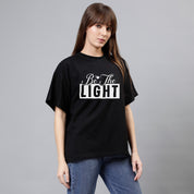 Be The Light - Black Women's Oversized Tshirt