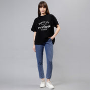 Let Me Overthink This - Black Women's Oversized Tshirt