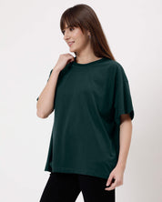 Forest Green Women's Oversized Tshirt