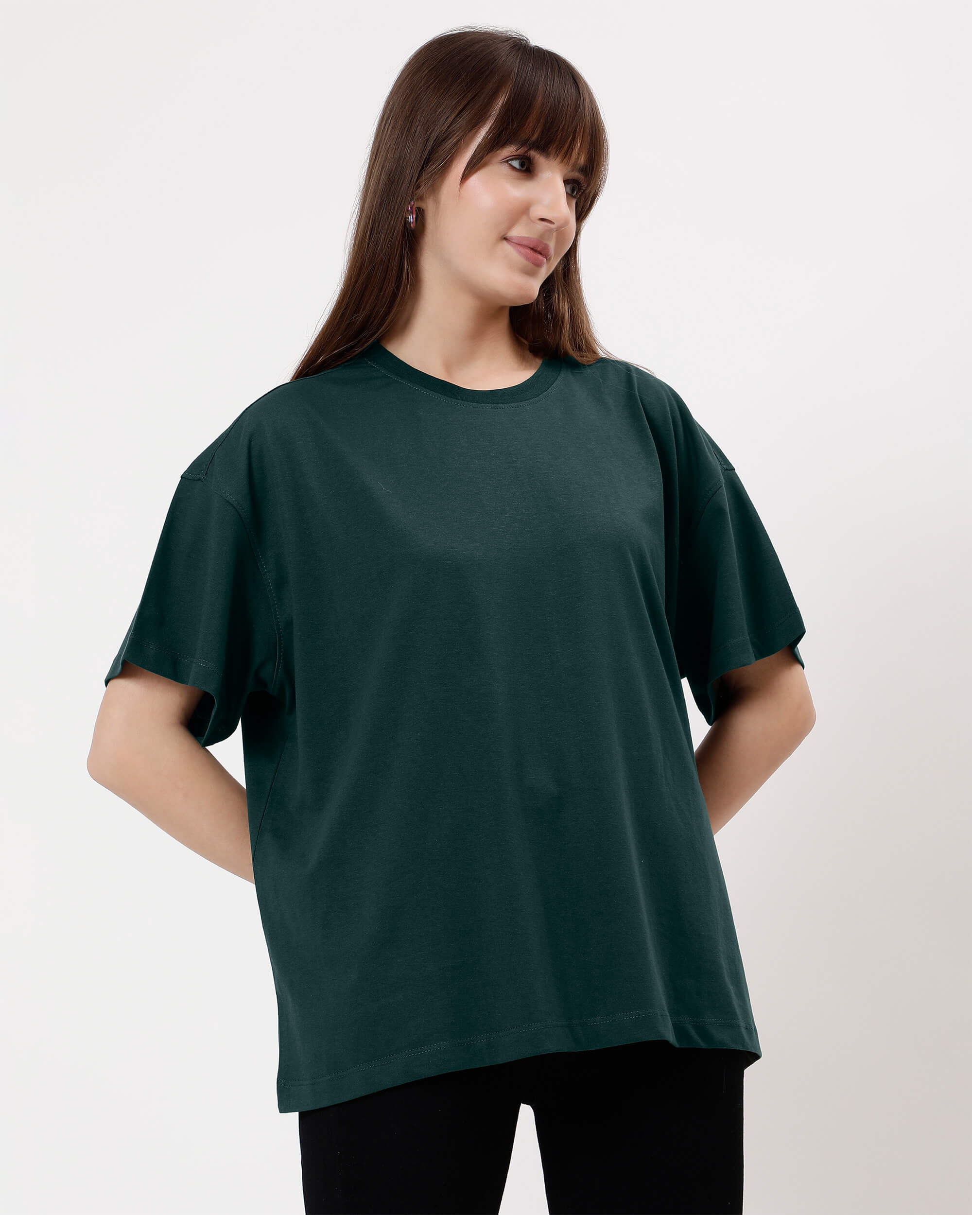 Forest Green Women's Oversized Tshirt