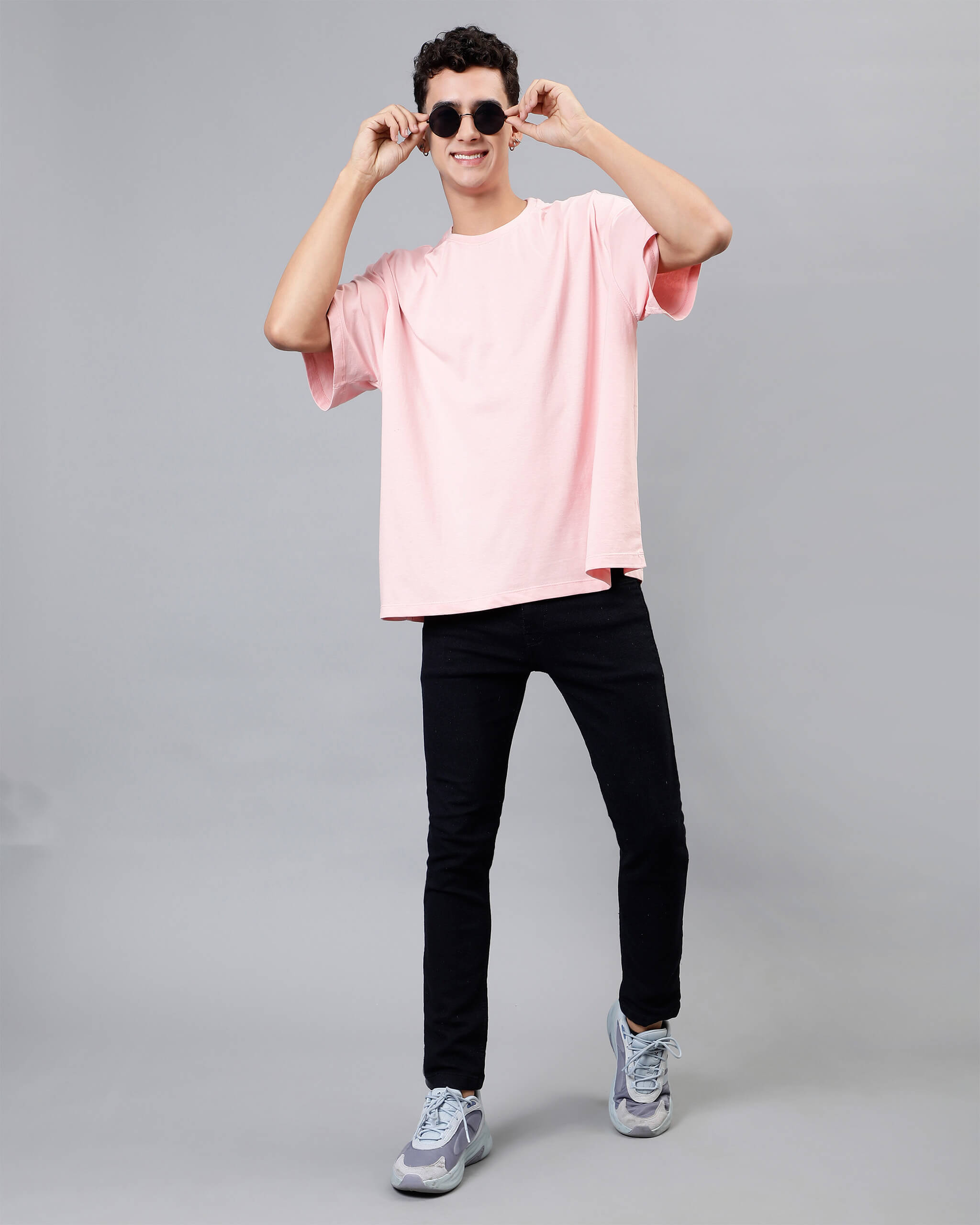 Pink Oversized Men Tshirt