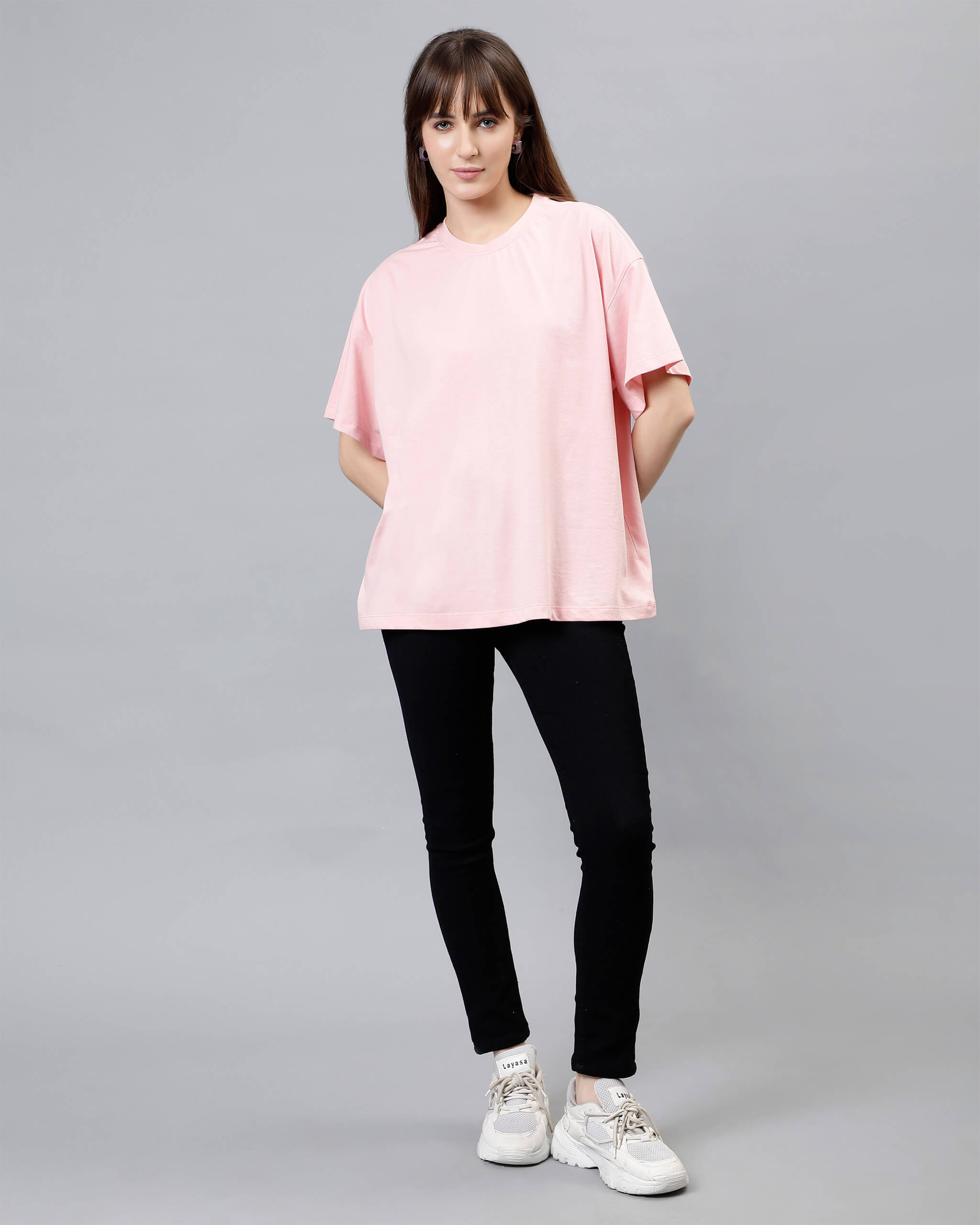 Pink Women's Oversized Tshirt