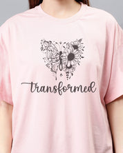 Empower Collection - Transformed - Pink Women's Oversized Tshirt