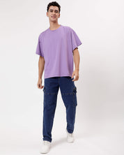 Purple Oversized Men Tshirt