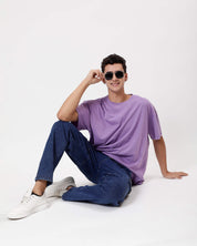 Purple Oversized Men Tshirt