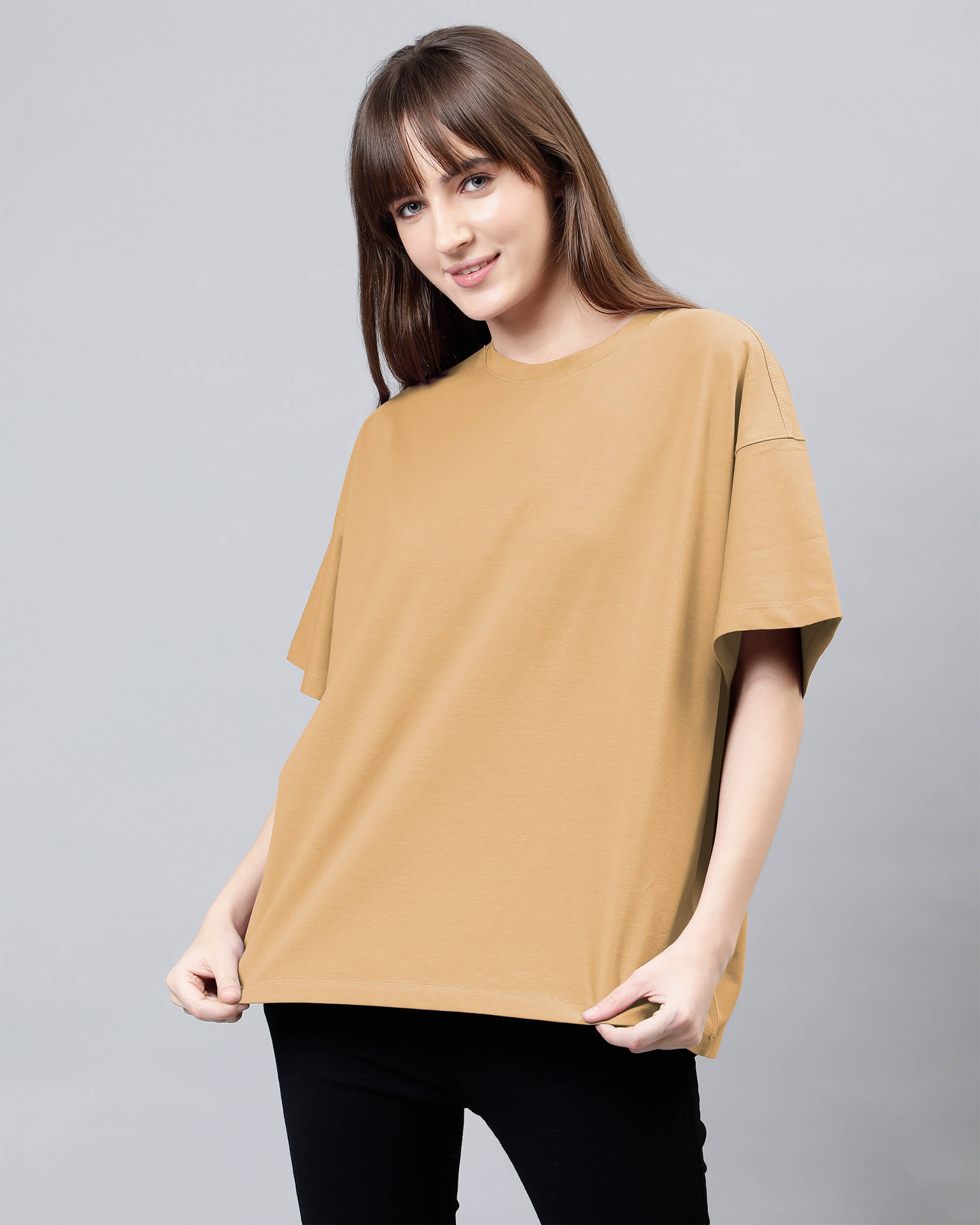Sandy Tan Women's Oversized Tshirt