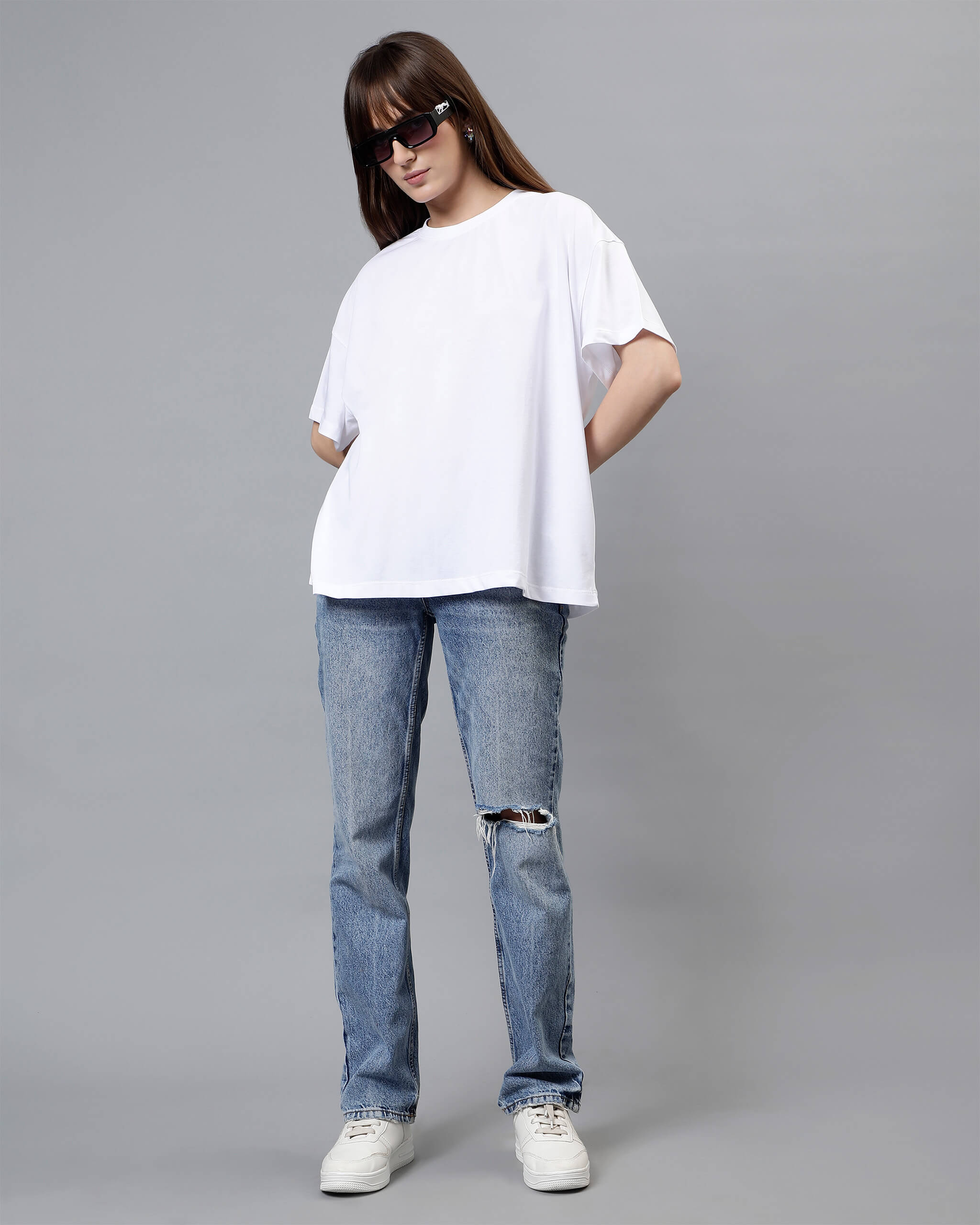 White Women's Oversized Tshirt